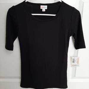 NWT Lularoe XXS Solid Black Gigi